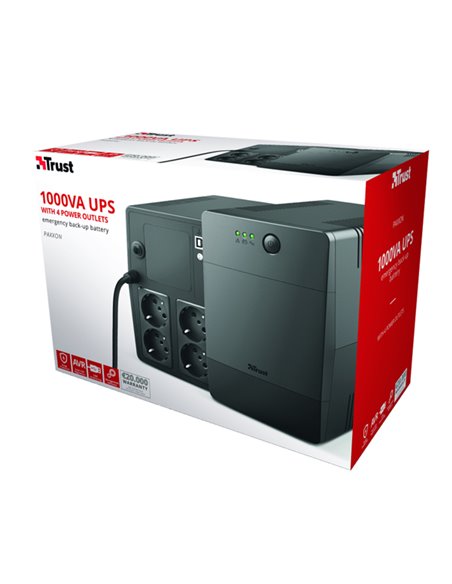 Gruppi di continuitA' Paxxon 1000VA UPS 4 outlets TRUST 23504