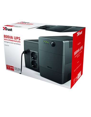 Gruppi di continuitA' Paxxon 800VA UPS 2 outlets TRUST 23503 TRUST GRUPPI DI CONTINUITÀ
