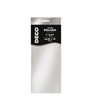 Busta 5 fogli carta velina metallizzata 20gr 50x76cm argento DECO 12455/2