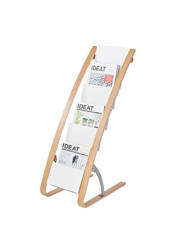 Portariviste da terra dim. 34x50x93cm - 6 tasche ALBA DDEXPO6W BC