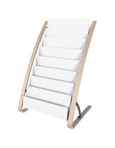 Portariviste da terra dim. 58x50x93cm - 8X2 tasche ALBA DDEXPO8W BC ALBA PORTADEPLIANT DA TERRA
