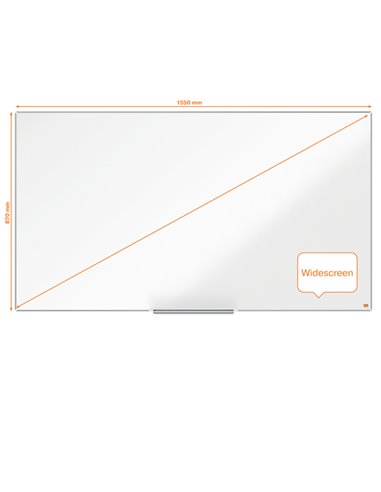 Lavagna bianca magnetica 87x155cm Impression Pro Widescreen 70'' Nobo 1915256 NOBO LAVAGNE MAGNETICHE