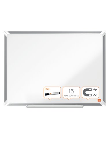 Lavagna bianca magnetica 90x120cm Premium Plus Nobo 1915156 NOBO LAVAGNE MAGNETICHE