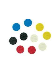 10 Magneti Ø24mm colori assortiti Nobo 1915297 NOBO MAGNETI E SPILLI CARTOGRAFICI