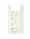 Scatola 500 Shoppers bianchi MAXI 18µ 30x60CM 9+9cm Mater-Bi G1D012S