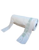 Rotolo da 200 Shopper bianchi MINI 13µ 22x50CM 6+6cm Mater-Bi G1D460R