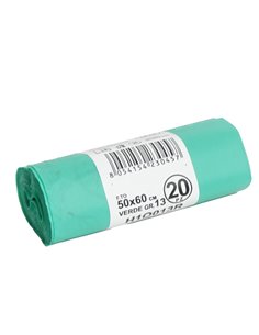 20 Sacchi BIO verdi 50x60cm 30Lt 17µ H1O013R No Brand SACCHI RIFIUTI