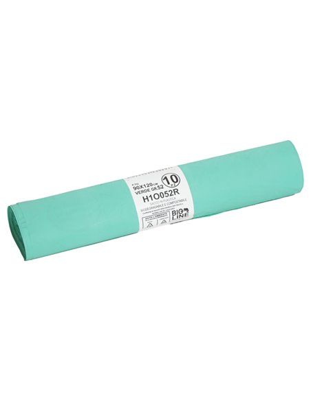 10 Sacchi BIO verdi 90x120cm 120Lt 19µ H1O052R No Brand SACCHI RIFIUTI