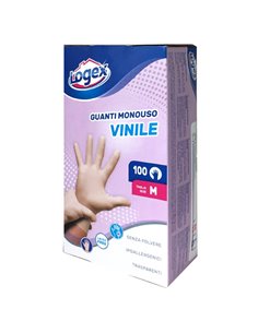 Scatola da 100 guanti monouso in vinile NON talcato Tg. S/M Logex B8LX-3478V02 LOGEX PROFESSIONAL GUANTI DI PROTEZIONE 2