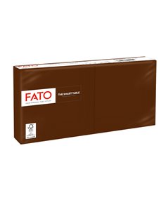 100 tovaglioli carta 24x24cm 2 Veli Cioccolata Fato 82546003 FATO TISSUE HO.RE.CA-TOVAGLIE-RUNNER