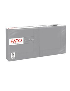 100 tovaglioli carta 24x24cm 2 Veli Grigio Fato 82237003