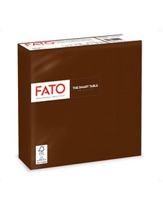 50 tovaglioli carta 33x33cm 2 Veli Cioccolata Fato 82622400 FATO TISSUE HO.RE.CA-TOVAGLIE-RUNNER