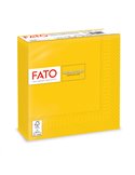 50 tovaglioli carta 33x33cm 2 Veli Giallo Fato 82621200