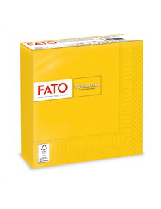 50 tovaglioli carta 33x33cm 2 Veli Giallo Fato 82621200 FATO TISSUE HO.RE.CA-TOVAGLIE-RUNNER