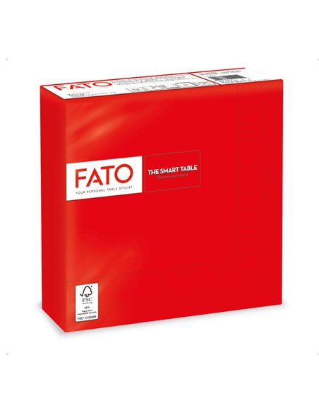 50 tovaglioli carta 33x33cm 2 Veli Rosso Fato 82621700 FATO TISSUE HO.RE.CA-TOVAGLIE-RUNNER