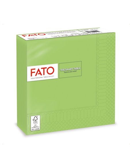 50 tovaglioli carta 33x33cm 2 Veli Verde mela Fato 82623200 FATO TISSUE HO.RE.CA-TOVAGLIE-RUNNER