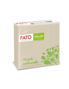 50 tovaglioli carta 33x33cm 2 veli Linea Natural Style Fato 82595000