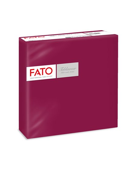 50 tovaglioli carta 40x40cm color bordeaux Linea Airlaid Fato 88400401
