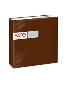 50 tovaglioli carta 40x40cm color cacao Linea Airlaid Fato 88404901 FATO TISSUE HO.RE.CA-TOVAGLIE-RUNNER
