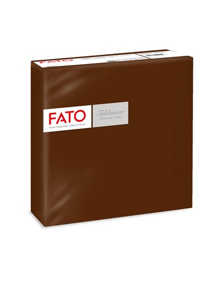 50 tovaglioli carta 40x40cm color cacao Linea Airlaid Fato 88404901 FATO TISSUE HO.RE.CA-TOVAGLIE-RUNNER