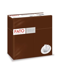 50 Quick Pocket 40x40cm color cacao Linea Airlaid Fato 88480301