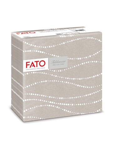 50 tovaglioli carta 40x40cm color perla/tortora Linea Airlaid Fato 88446600 FATO TISSUE HO.RE.CA-TOVAGLIE-RUNNER