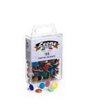 SCATOLA 100 PUNTINE COLORATE ASSORTITE LEONE COLOR APPP100