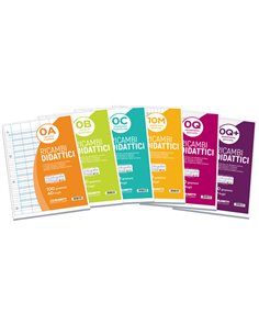 Ricambi Didattici forati f.to A4 40 fogli carta 100gr 5mm+ (0Q+) Blasetti 7436