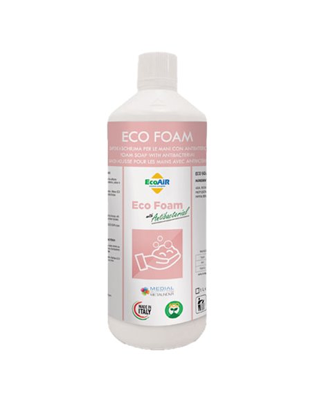 Sapone igienizzante mousse EcoFoam 1Lt per dispenser a schiuma 85000223 Medial SAPONI E PASTE LAVAMANI