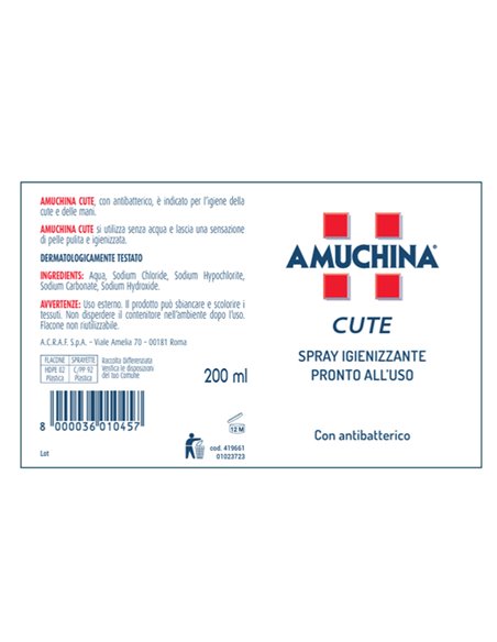 Spray igienizzante per la cute Amuchina 200ml 419661 Amuchina Professional IGIENIZZANTI E DISPENSER