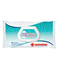 Busta da 60 Salviette disinfettanti milleusi ad azione antibatterica FreshClean 06-0244 Fresh&Clean SALVIETTE, FAZZOLETTI E L...