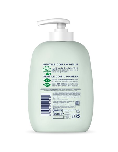 Sapone liquido Antibatterico 200ML NEUTRO ROBERTS R908762 NEUTRO ROBERTS SAPONI E PASTE LAVAMANI