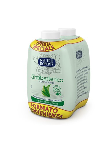 Ricarica bis 400ml sapone liquido Antibatterico NEUTRO ROBERTS R908765