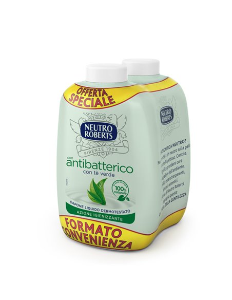 Ricarica bis 400ml sapone liquido Antibatterico NEUTRO ROBERTS R908765