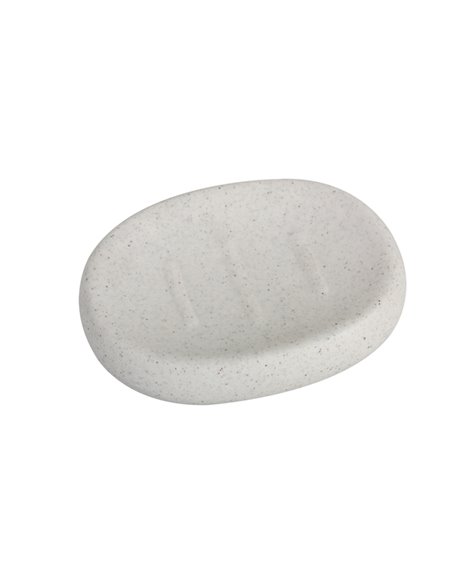 Portasapone bianco linea Stone P1597084