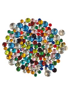 Busta 1000 pz Gemme Kristall tonde diam. 6/10 mm in colori assortiti DECO 12619 DECO ACCESSORI DIDATTICI E LAVORI MANUALI 2