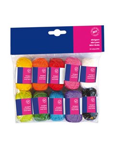 Set 10 matasse 100 acrilico lung. 36mt colori assortiti Cwr 12627 CWR ACCESSORI DIDATTICI E LAVORI MANUALI