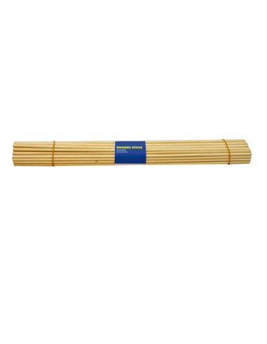 Set 50 pz bastoncini in legno colore naturale dim. 40cm x diam. 4mm DECO 12636 DECO ACCESSORI DIDATTICI E LAVORI MANUALI