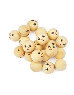 Busta 20 pz faccine in legno colore naturale diam. 30mm DECO 12637 DECO ACCESSORI DIDATTICI E LAVORI MANUALI 2