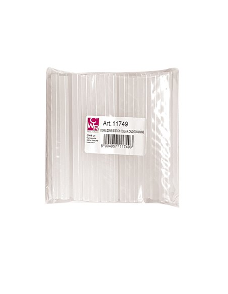 Blister 50 pz colla stick mini 10cm x diam. 7mm DECO 11749 DECO COLLE A CALDO E PISTOLE
