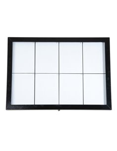 ESPOSITORE A LED 8xA4 PER ESTERNI Securit MCS-8A4-BL SECURIT PORTADEPLIANT DA TERRA