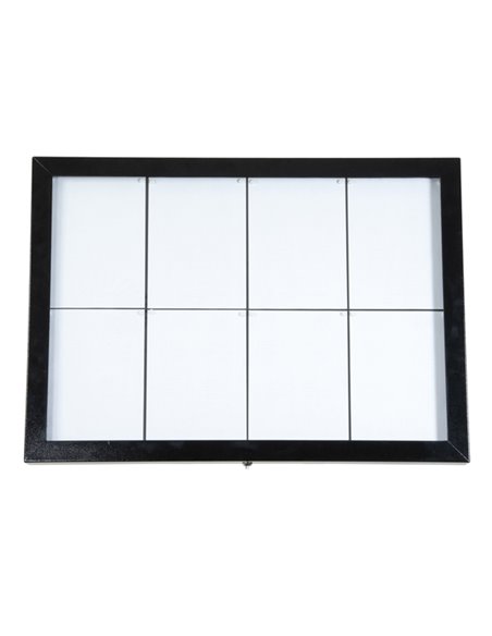 ESPOSITORE A LED 8xA4 PER ESTERNI Securit MCS-8A4-BL SECURIT PORTADEPLIANT DA TERRA
