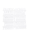 Kit lettere aggiuntive per bacheche in feltro Securit WLB-SET-LA