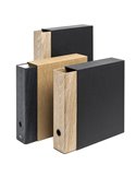 Registratore Colorosa Wood c/custodia dim.23x33cm dorso 8cm col.ass Ri.Plast 36WRC8.1