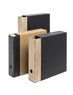 Registratore Colorosa Wood c/custodia dim.23x33cm dorso 8cm col.ass Ri.Plast 36WRC8.1 Colorosa REGISTRATORI A LEVA