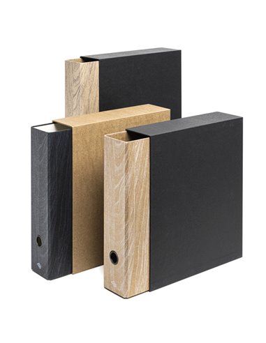 Registratore Colorosa Wood c/custodia dim.23x33cm dorso 8cm col.ass Ri.Plast 36WRC8.1 Colorosa REGISTRATORI A LEVA