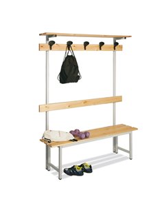 Panca in legno con alzata a 5 POSTI L150cm PF/LE/S-A/1500 Fasma SEDUTE ATTESA 2
