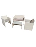 Salotto Valencia bianco - set 4 elementi S1383023