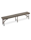 Panca pieghevole L183cm in HDPE noce Horeca P1714195