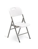 Sedia pieghevole in HDPE bianco Horeca S1714186
